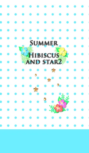 [LINE着せ替え] 夏(ハイビスカスと星2)の画像1