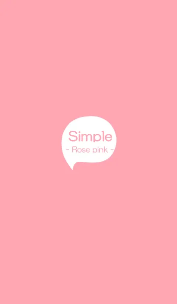 [LINE着せ替え] Simple - Rose Pink -の画像1