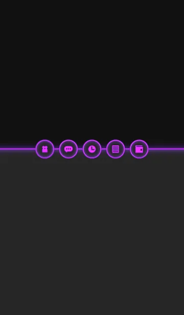 [LINE着せ替え] Glowing Icon - PURPLE -の画像1