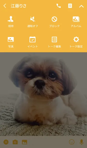 [LINE着せ替え] シーズー犬かぼす2の画像4