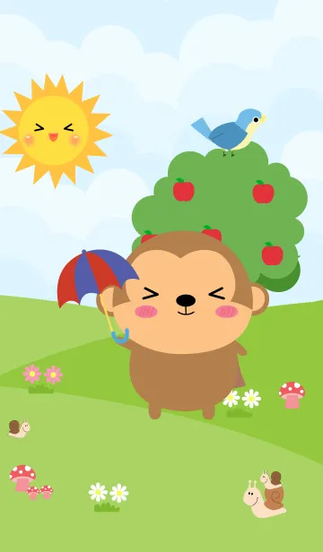 [LINE着せ替え] Love Little Monkey Theme (jp)の画像1