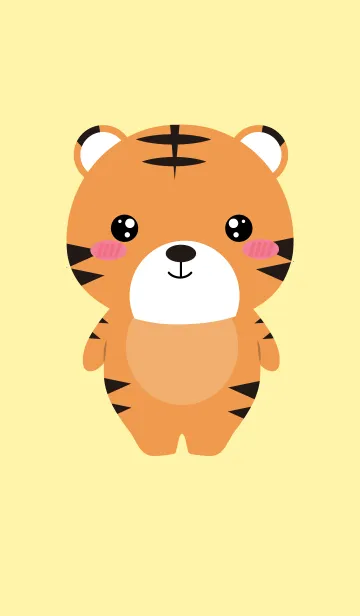 [LINE着せ替え] Face Tiger Theme (jp)の画像1