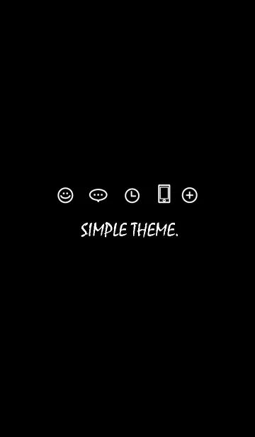 [LINE着せ替え] SIMPLE ICON THEME SMILE5の画像1