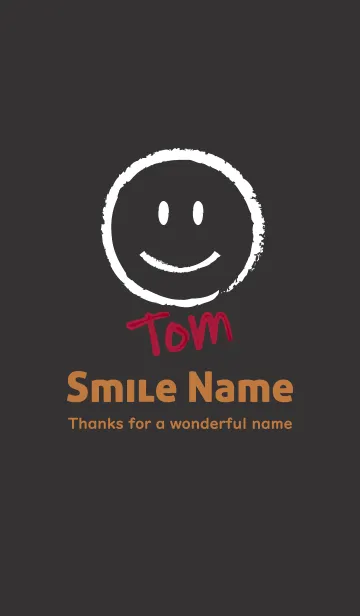 [LINE着せ替え] Smile Name TOMの画像1