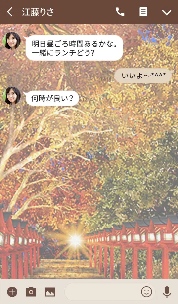 [LINE着せ替え] Beautiful autumn in JAPANの画像3