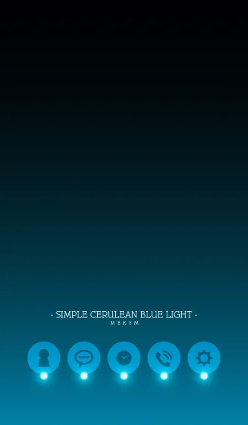 [LINE着せ替え] - SIMPLE CERULEAN BLUE LIGHT -の画像1