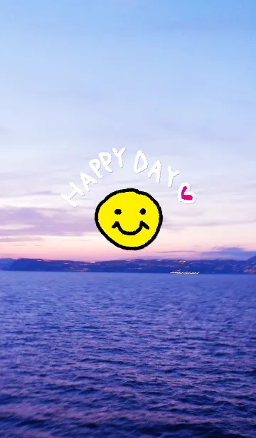 [LINE着せ替え] 夕日が美しい-スマイル14-の画像1