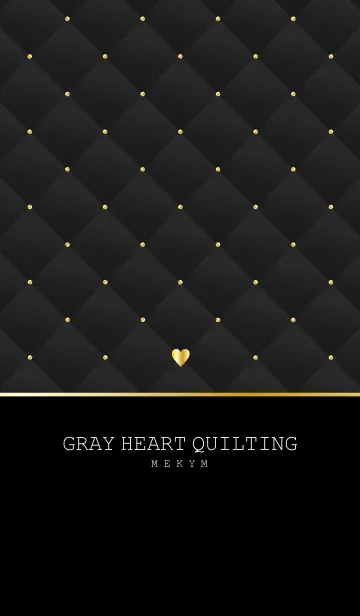[LINE着せ替え] GRAY HEART QUILTINGの画像1