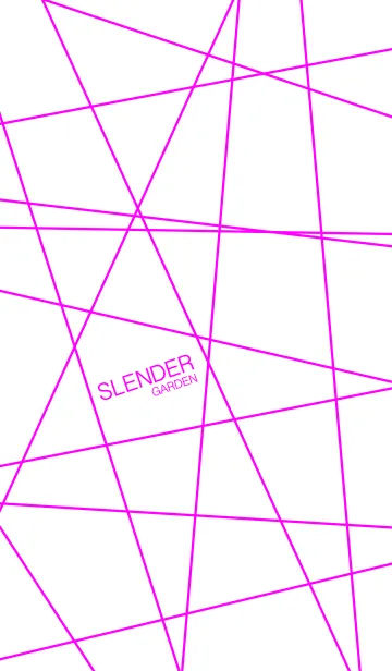[LINE着せ替え] スレンダーガーデン <ピンク/ホワイト>の画像1