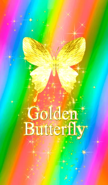 [LINE着せ替え] キラキラ♪黄金の蝶#28-1の画像1