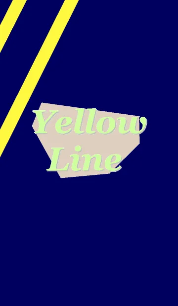 [LINE着せ替え] カラーウォール "Yellow Line No.1"の画像1