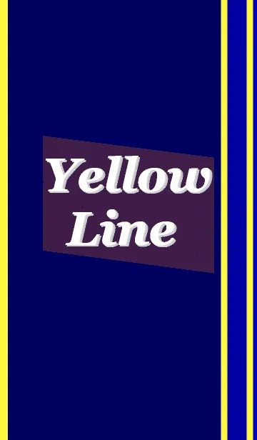 [LINE着せ替え] カラーウォール "Yellow Line No.3"の画像1