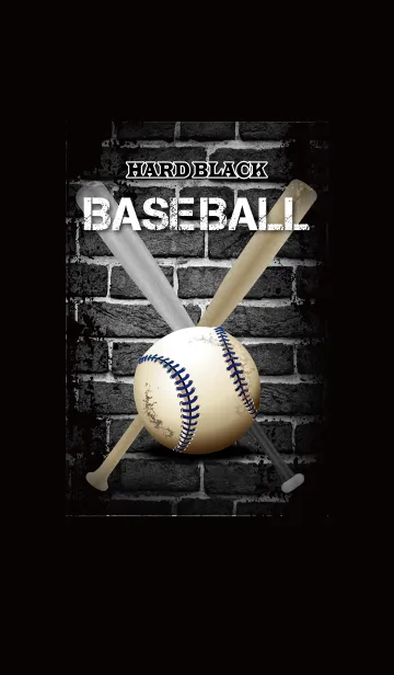 [LINE着せ替え] -HARD BLACK- BASEBALLの画像1