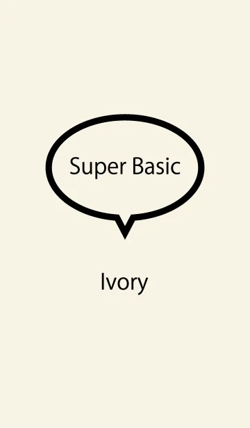 [LINE着せ替え] Super Basic Ivoryの画像1