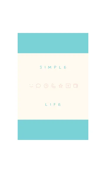 [LINE着せ替え] Simple Life* - Pink ＆ Green -の画像1