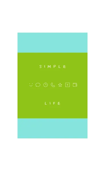 [LINE着せ替え] Simple Life* - Blue ＆ Green -の画像1