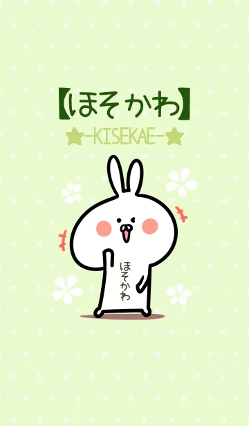 [LINE着せ替え] ☆【ほそかわ】のウサギ着せかえ☆Green☆の画像1