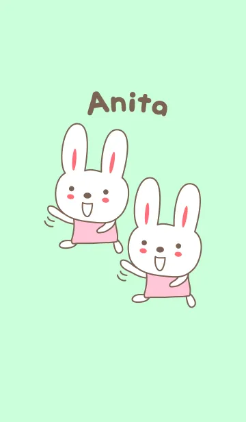 [LINE着せ替え] Cute rabbit theme name, Anitaの画像1