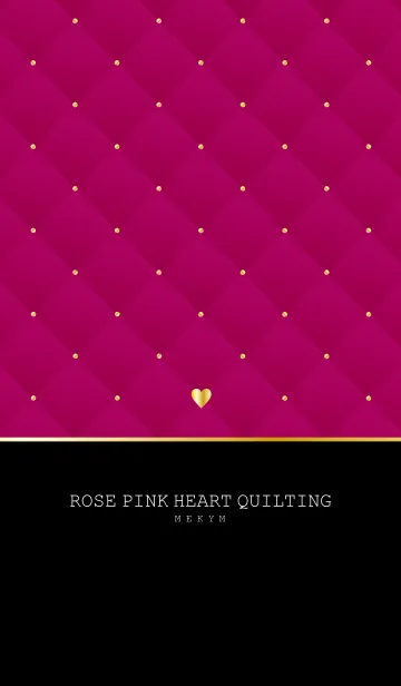 [LINE着せ替え] ROSE PINK HEART QUILTING 2の画像1
