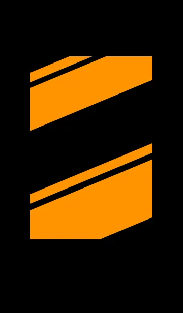 [LINE着せ替え] シンプル オレンジと黒 ロゴ無し No.3の画像1