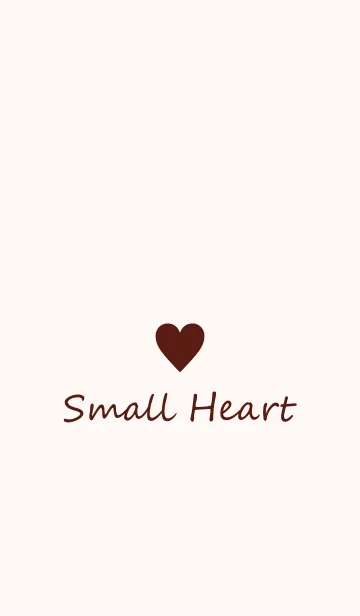 [LINE着せ替え] Small Heart *Chestnut*の画像1