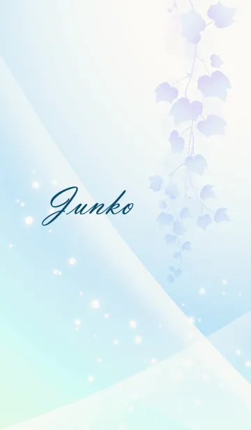 [LINE着せ替え] No.470 じゅんこ の幸運導く青く綺麗な着替の画像1