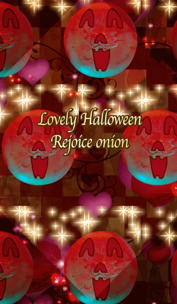 [LINE着せ替え] ラブリーハロウィン 喜ぶ玉ねぎの画像1