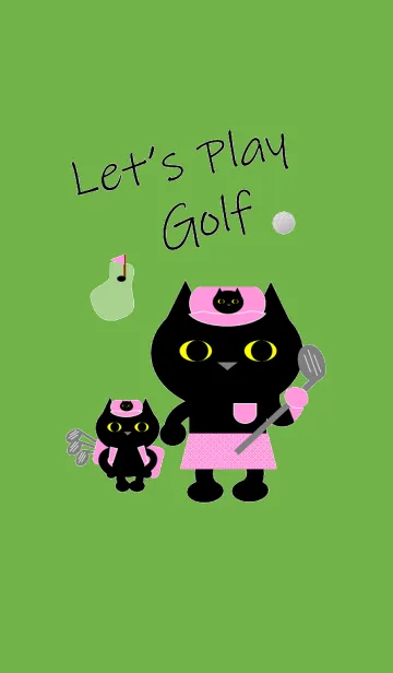 [LINE着せ替え] 猫のみぃことゴルフ 1の画像1
