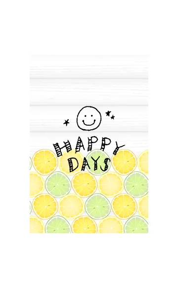 [LINE着せ替え] HAPPY DAYS LEMON- Simple collection -の画像1