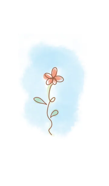 [LINE着せ替え] 一輪の花の画像1