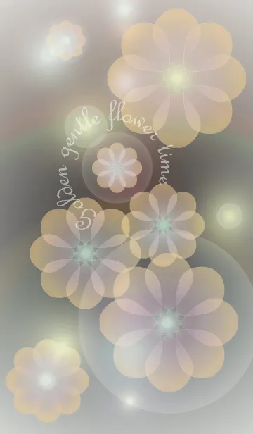 [LINE着せ替え] Golden gentle flower timeの画像1