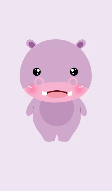 [LINE着せ替え] Face Hippo Theme (jp)の画像1