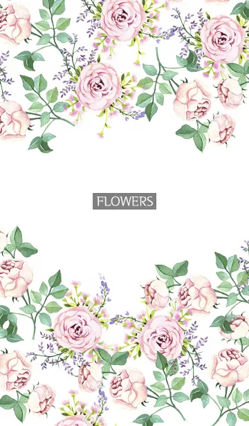 [LINE着せ替え] water color flowers_631の画像1