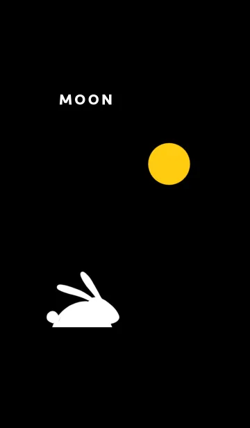 [LINE着せ替え] うさぎと月の画像1