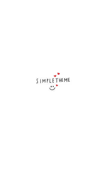 [LINE着せ替え] SIMPLETHEME＆白の画像1