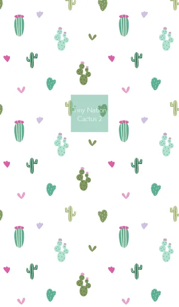 [LINE着せ替え] Tiny Nation - Cactus 2の画像1