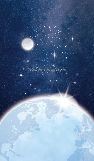 [LINE着せ替え] Twinkle starry sky and the globeの画像1