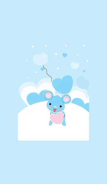 [LINE着せ替え] Cute mouse theme v.4 (JP)の画像1