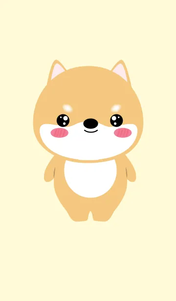 [LINE着せ替え] Face Shiba Inu Theme (jp)の画像1