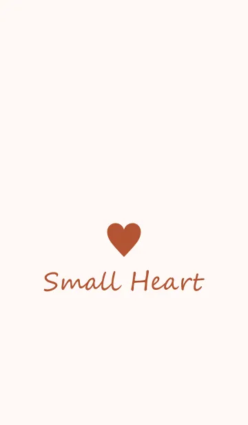 [LINE着せ替え] Small Heart *persimmon*の画像1