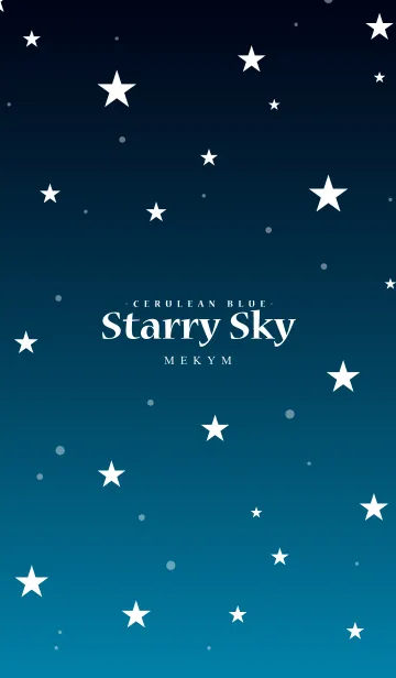 [LINE着せ替え] - Starry Sky Cerulean Blue -の画像1