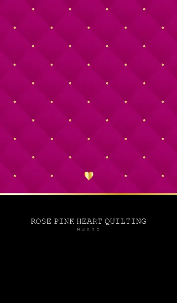 [LINE着せ替え] ROSE PINK HEART QUILTING 3の画像1