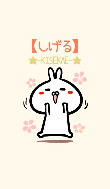 [LINE着せ替え] 【しげる】のかわいいウサギ着せかえの画像1