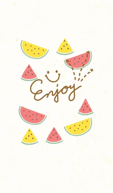 [LINE着せ替え] 夏 スイカ-スマイル21-の画像1