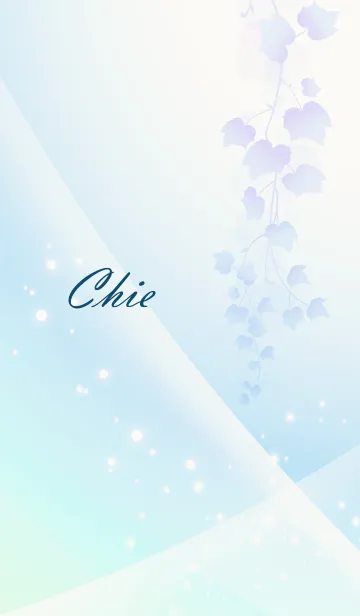 [LINE着せ替え] No.602 ちえ の幸運導く青く綺麗な着替の画像1