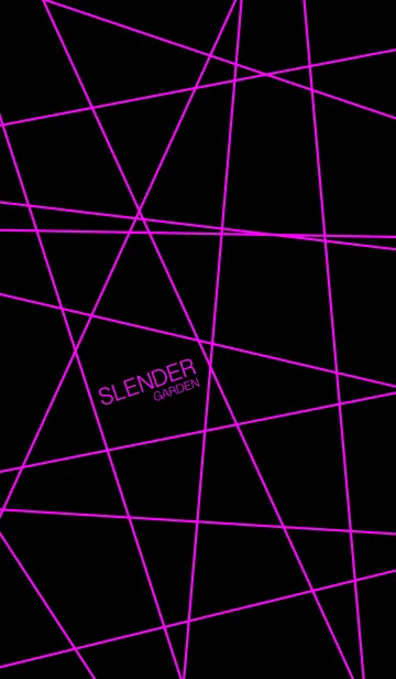 [LINE着せ替え] スレンダーガーデン <ピンク/ブラック>の画像1