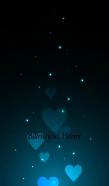 [LINE着せ替え] - Beautiful Cerulean Blue Heart -の画像1