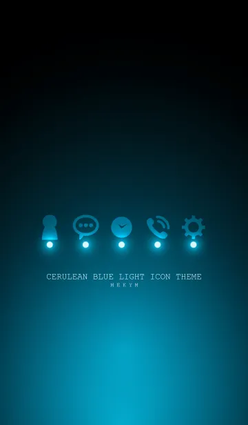 [LINE着せ替え] CERULEAN BLUE LIGHT ICON THEMEの画像1