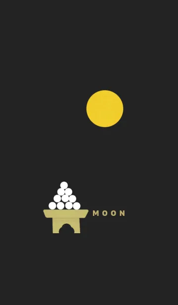 [LINE着せ替え] 月と団子の画像1