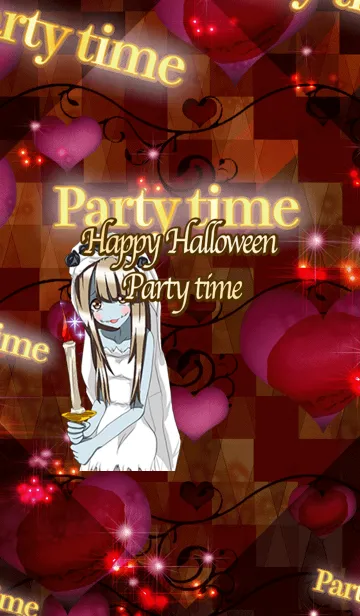 [LINE着せ替え] ラブリーハロウィン パーティータイムの画像1